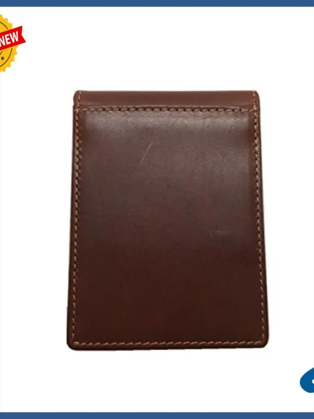 Men's Leather Money Clip Wallet with Celtic Knot Design, 8 Card Slots